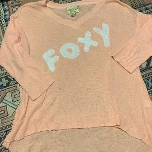 Wildfox Couture Foxy vintage White Label Sweater
